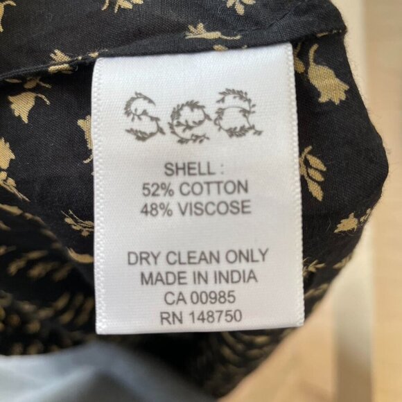 Sea Rosa Embroidery Slip Dress Black | Womens Size Small - Picture 4 of 7